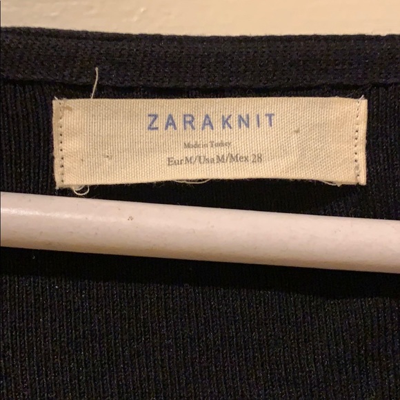 Zara Knit Cardigan with Leather details - Picture 6 of 8